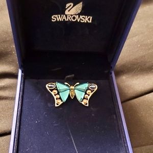 Swarovski butterfly brooch